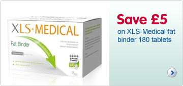 Save five pounds on XLS Medical Fat Binder 180 tablets